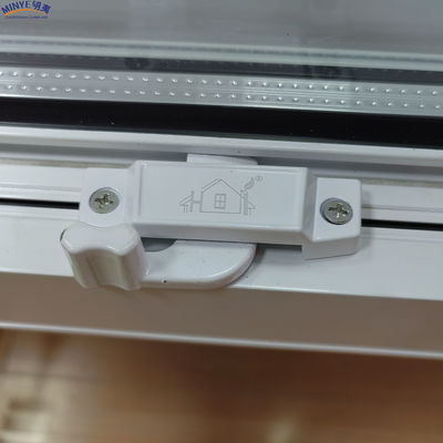 Finestra a doppio profilo di vetro temperato in alluminio a doppio appeso per isolamento da vento e calore