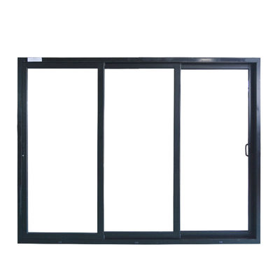 Porta scorrevole in alluminio colore personalizzato vetro doppio temperato ed eccellente isolamento