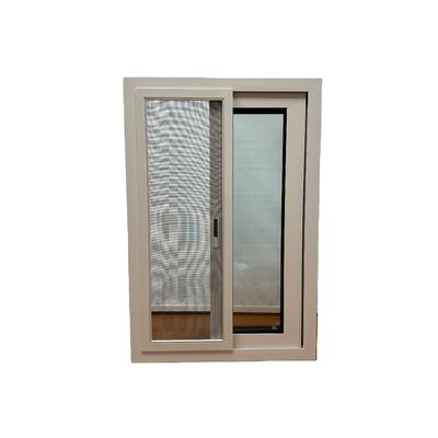 Finestra scorrevole in alluminio a doppio vetro temperato con materiale di telaio e rivestimento di potenza