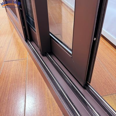 Cornice in lega di alluminio Finestre e porte scorrevoli a prova di vento per la progettazione di ristoranti