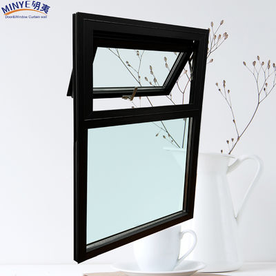Funzione a prova di vento Personalizzato Moderno doppio vetro Tollo Finestre Swing apertura verticale