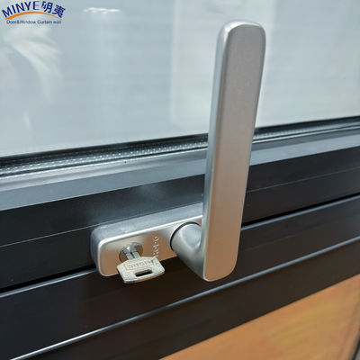 Funzione a prova di vento Personalizzato Moderno doppio vetro Tollo Finestre Swing apertura verticale