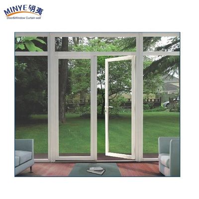 Dimensione personalizzata Hiseng Casa moderna impermeabile esterno Pvc Casement Porta upvc porta