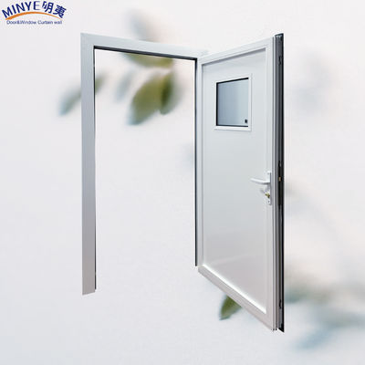 Porta d'ingresso in alluminio a colori personalizzati per casa o azienda all'interno della villa giardino