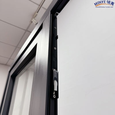 Stile di design postmoderno Doppio vetro rinforzato in polvere rivestito di porta d'ingresso esteriore francese