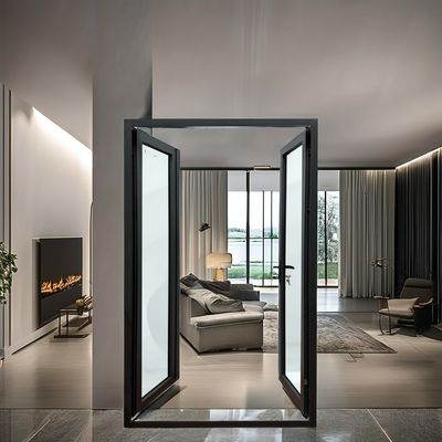 Modern Design Termal Break Aluminico Leggio Casement Porte in Bianco per e acquirenti