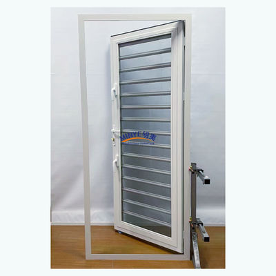 Porta in alluminio con persiana buona resistenza al vento e hardware cinese top