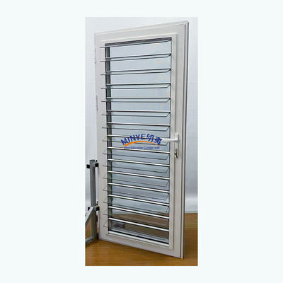 Porta in alluminio con persiana buona resistenza al vento e hardware cinese top