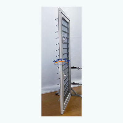 Porta in alluminio con persiana buona resistenza al vento e hardware cinese top