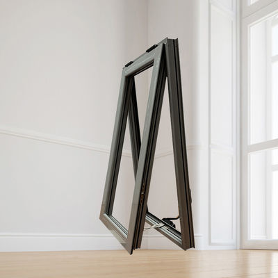 Cornice in lega di alluminio schermo in fibra di vetro finestre a doppio vetro per camere da letto moderne