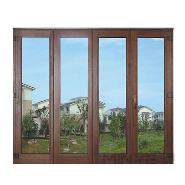 Porte in vetro pieghevole in alluminio decorativo con striscia di gomma EPDM e vetro da 5 mm 12A 5 mm