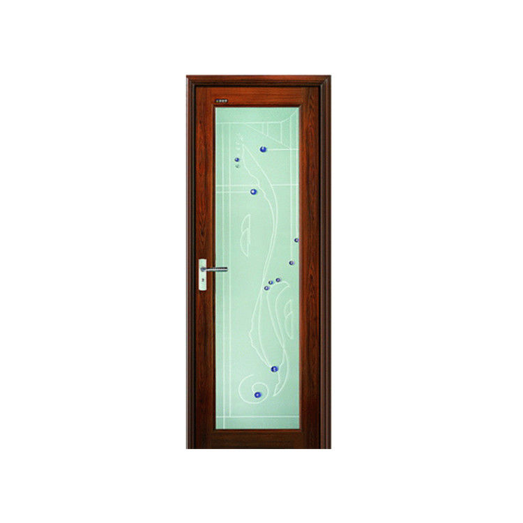 Porta del bagno in vetro colorato a prova di vento Disegno moderno per un aspetto sofisticato