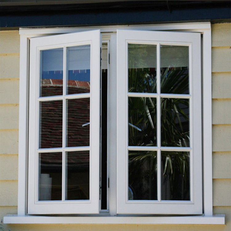 Finestra di progettazione di griglie di ferro a profilo UPVC a vetro singolo/doppio/triplice per miglioramenti domestici
