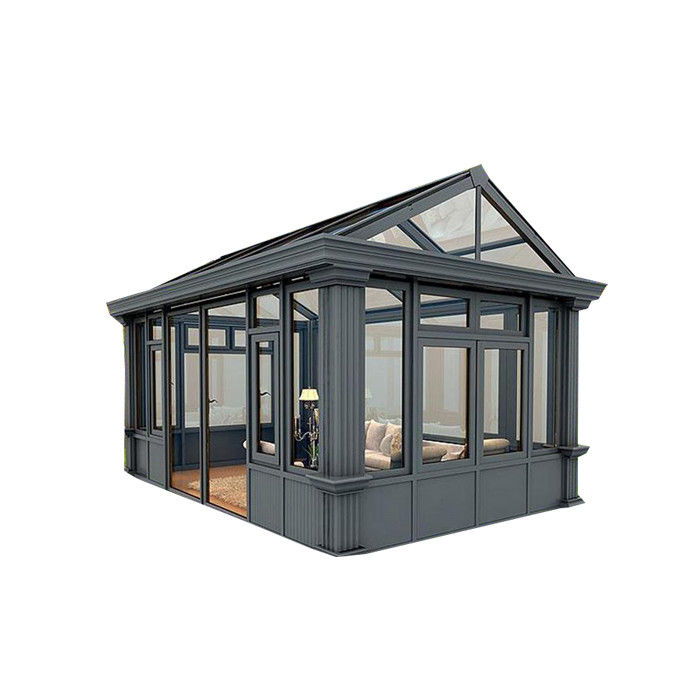 Sunrooms Case di vetro alluminio Leggio di vetro accessori per giardino invernale a Shanghai