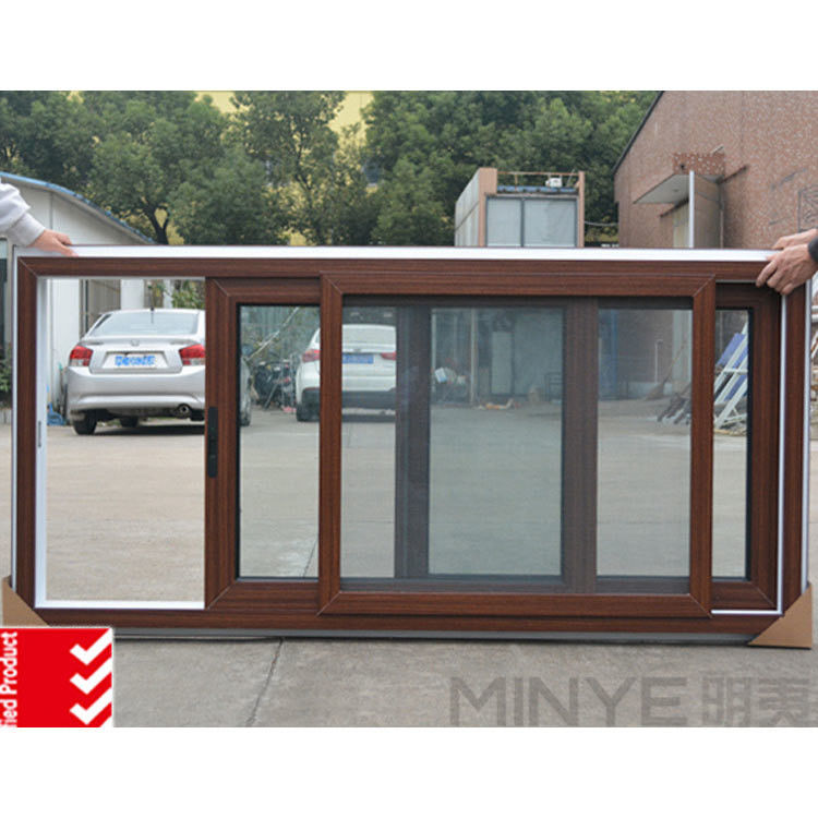 Porte scorrevoli in UPVC di legno composito Porte scorrevoli a colori per l'installazione a apertura laterale