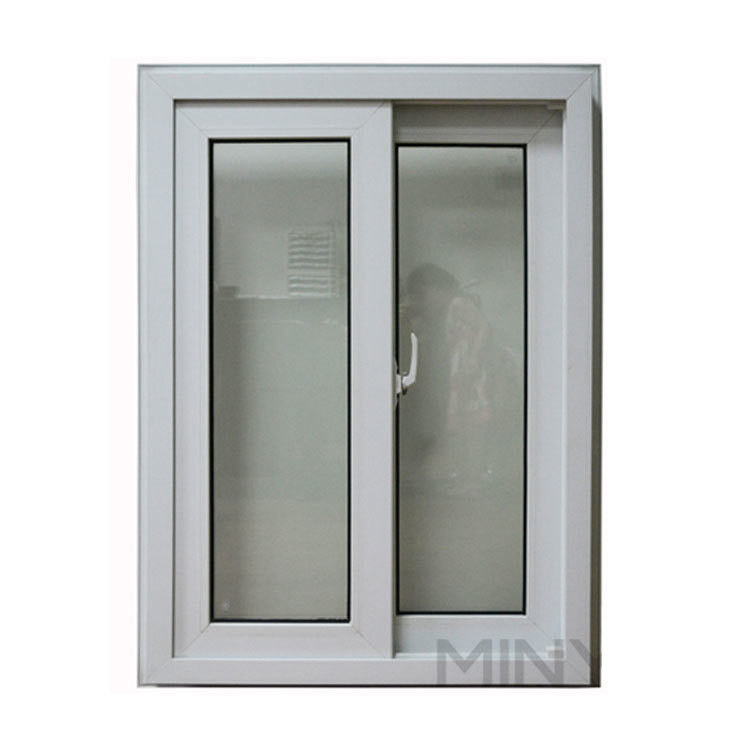 Posizione commerciale Colori personalizzati Finestra scorrevole in UPVC con sistema di macchia in fibra di vetro