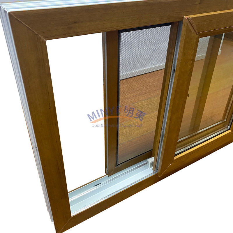 Finestra in vinile di legno a prezzi accessibili con spessore di profilo di 2,5 mm e hardware tedesco