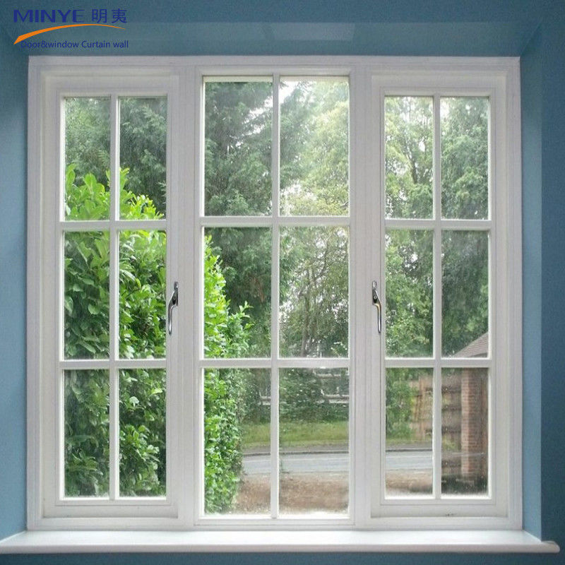 Finestra a doppio vetro di dimensioni personalizzate in Upvc/Pvc per isolamento termico e sonoro