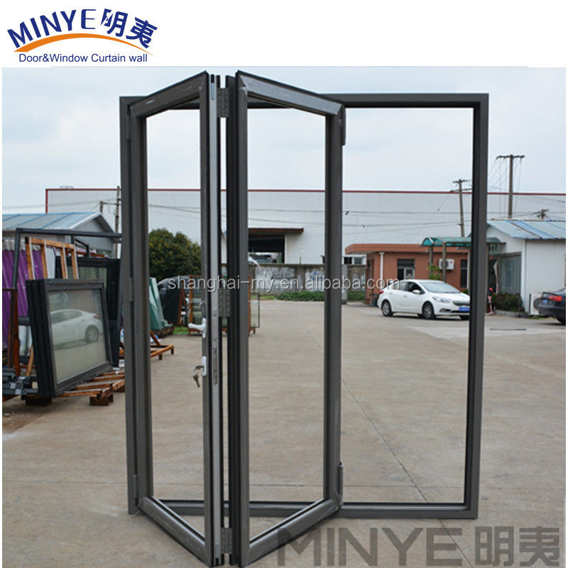 Stile di design moderno Dimensioni personalizzate Ferro Grill Porte di finestra Disegni/Porta pieghevole in vetro