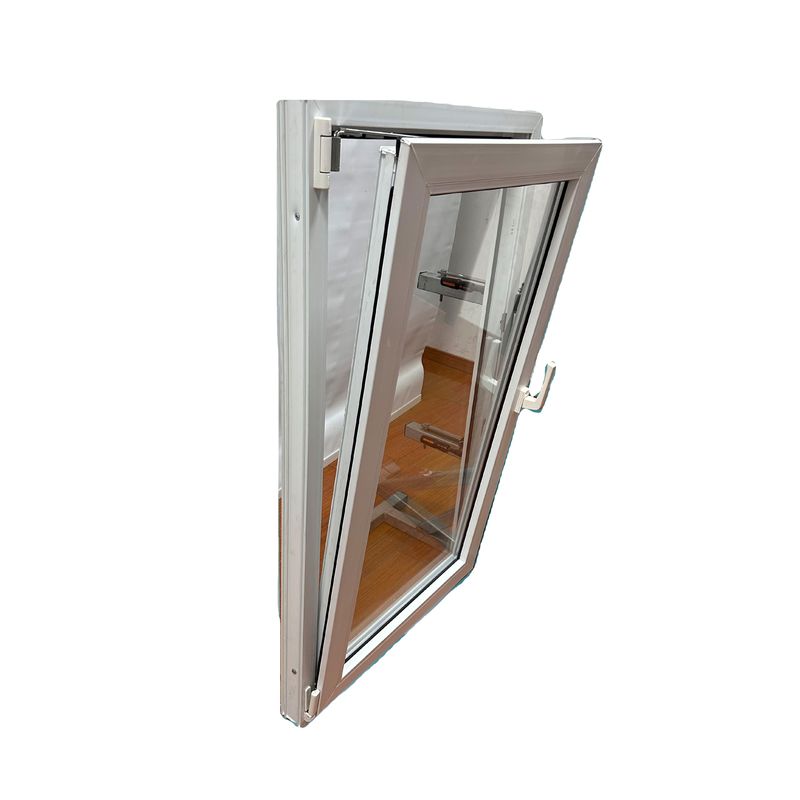 Kin Long Chinese Top Hardware PVC Tilt and Turn Window con vetro doppio temperato