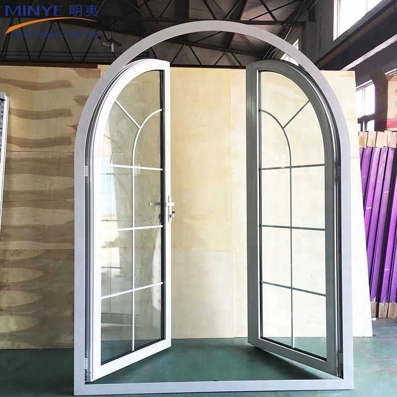 Hardware tedesco e materiale in lega di alluminio utilizzato per porte francesi ad arco in UPVC Porta principale di ingresso