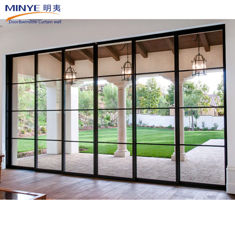 Materiale principale Aluminico allogio interno porta scorrevole di sicurezza personalizzata con fly screen