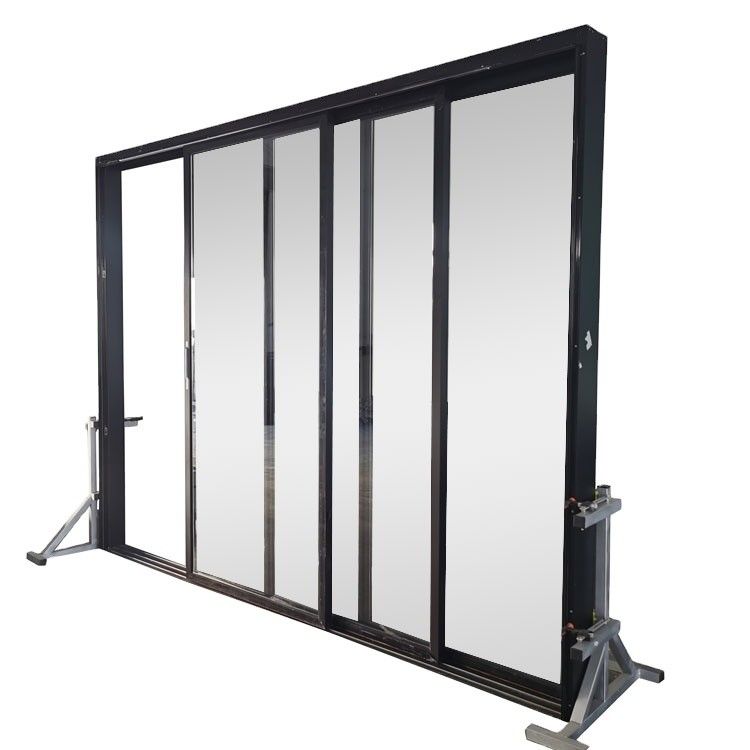 Porta scorrevole in vetro di alluminio finita in stile di design moderno per la porta del patio di sicurezza