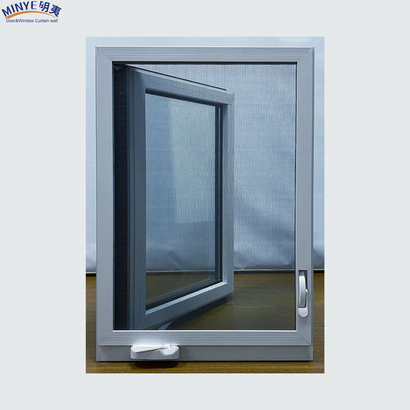 Grill di finestre moderne in bianco e nero, design American Casement, con profilo da 1,4 mm