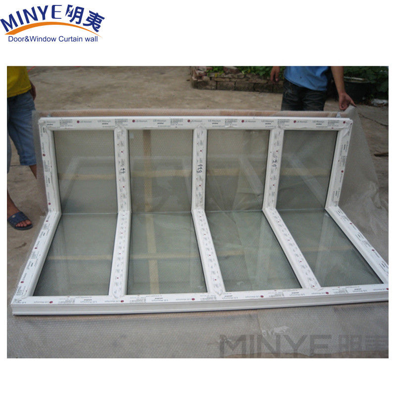 Finestre d'angolo senza saldatura con telaio in UPVC di 90 gradi rinforzato in alluminio/PVC