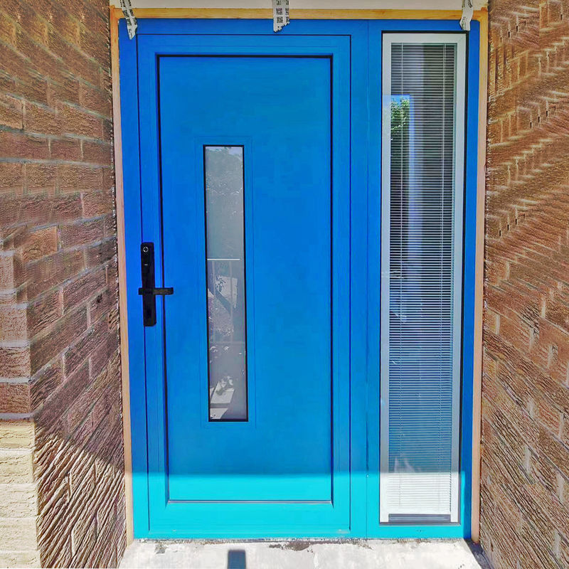 OEM Customized Aluminum Alloy Glass Casement Glass Door Porta d'ingresso Porta per porta
