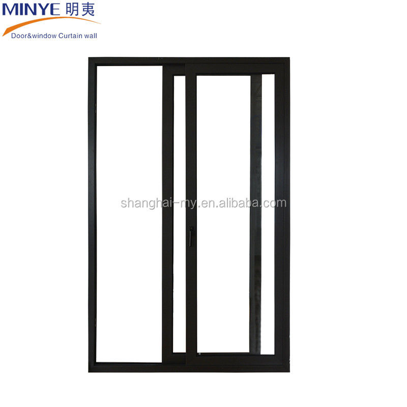 Aluminio rivestito legno 3 pannelli porte del patio con basso-E vetro temperato porta scorrevole di vetro