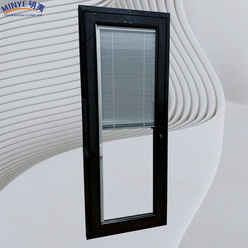 Porta in vetro in alluminio con chiusura interna e vetro a doppia temperatura