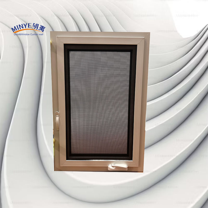 Finestra in alluminio con schermo staccabile e design a doppio colore