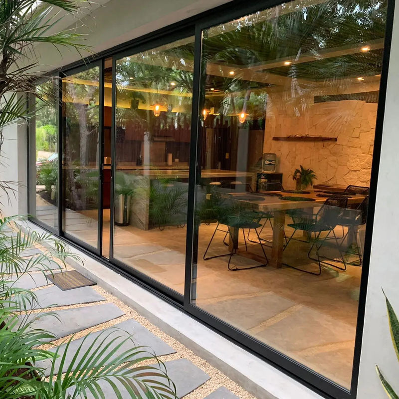 Porta stacker impermeabile per la casa design patio isolamento termico insonorizzante risparmio energetico