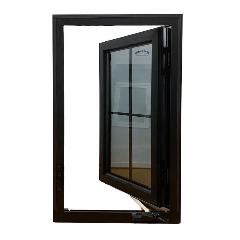 Swing Style Moderno Isolamento termico semplice e impermeabile Uragano Impatto Casa francese Aluminio Vetro Windows Design